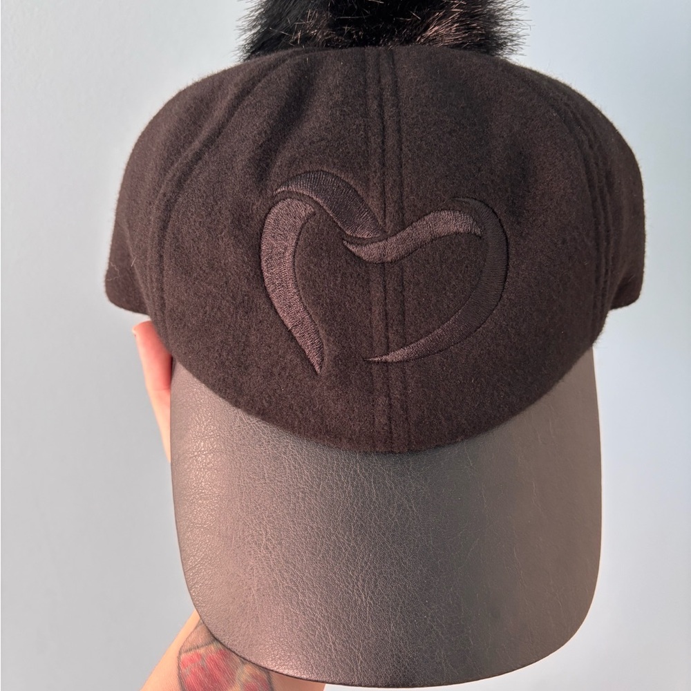 Custom Fabulous Furs Black Faux Fur Hat